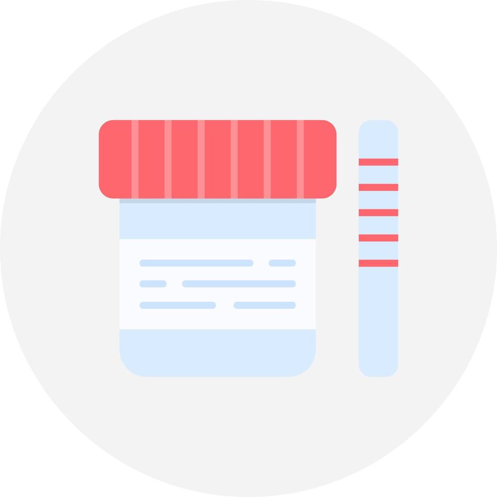 Urine Test Creative Icon Design vector