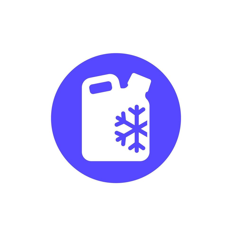 antifreeze or coolant icon, vector