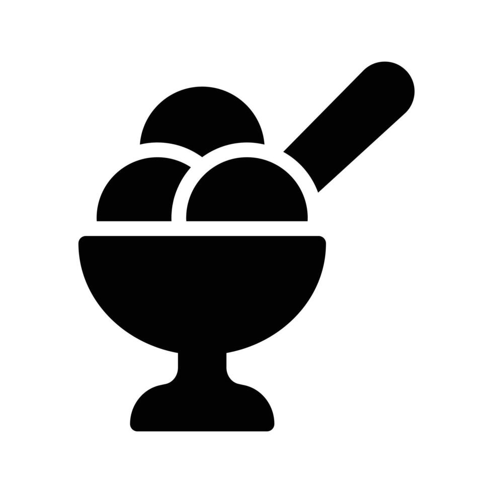 ice cream bowl vector illustration on a background.Premium quality