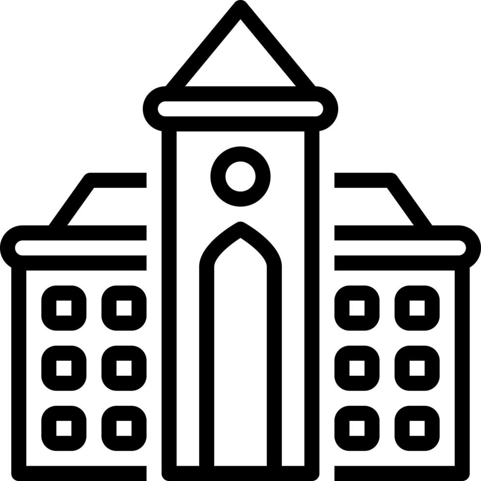 line icon for university campus vector