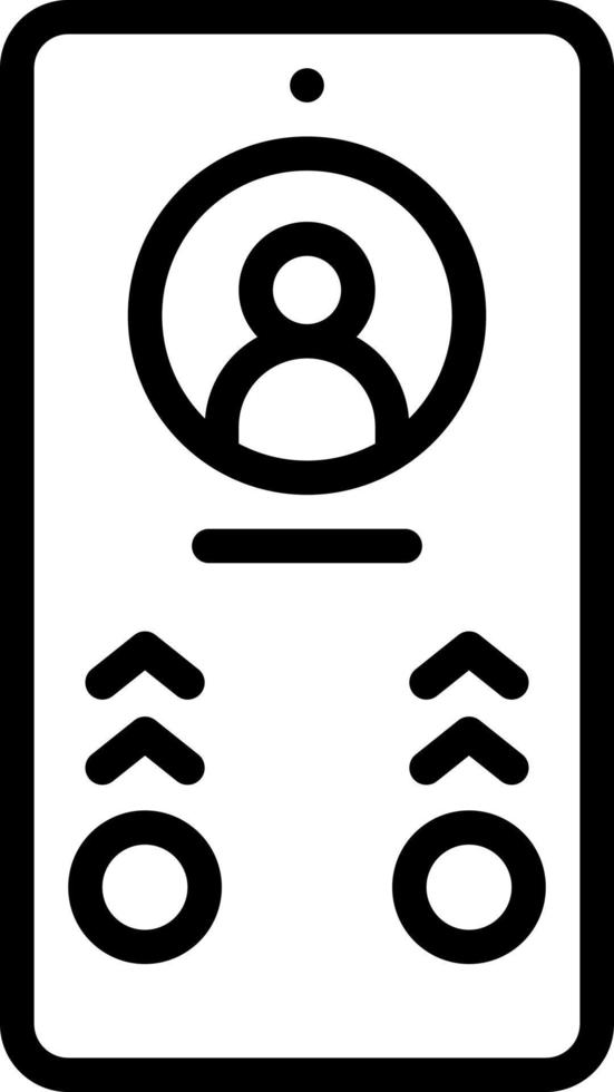 line icon for calling vector