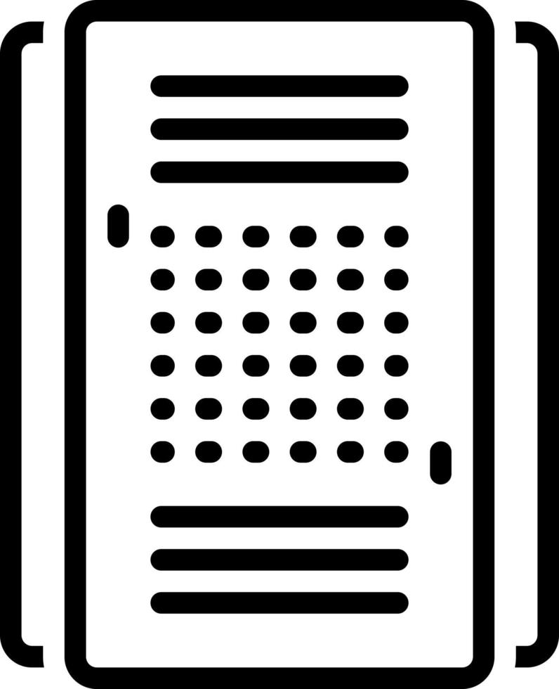 line icon for summaries vector