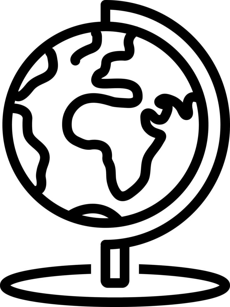 line icon for geography vector