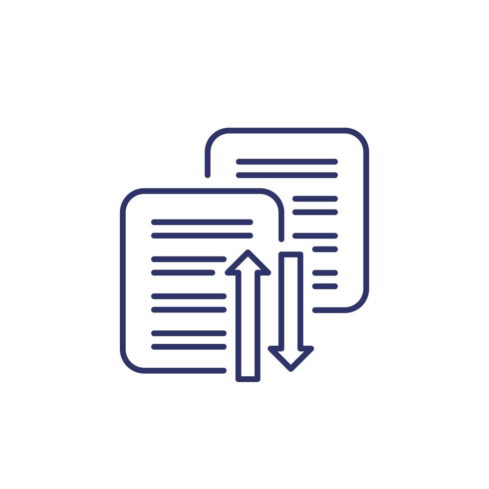 case priority icon, line vector