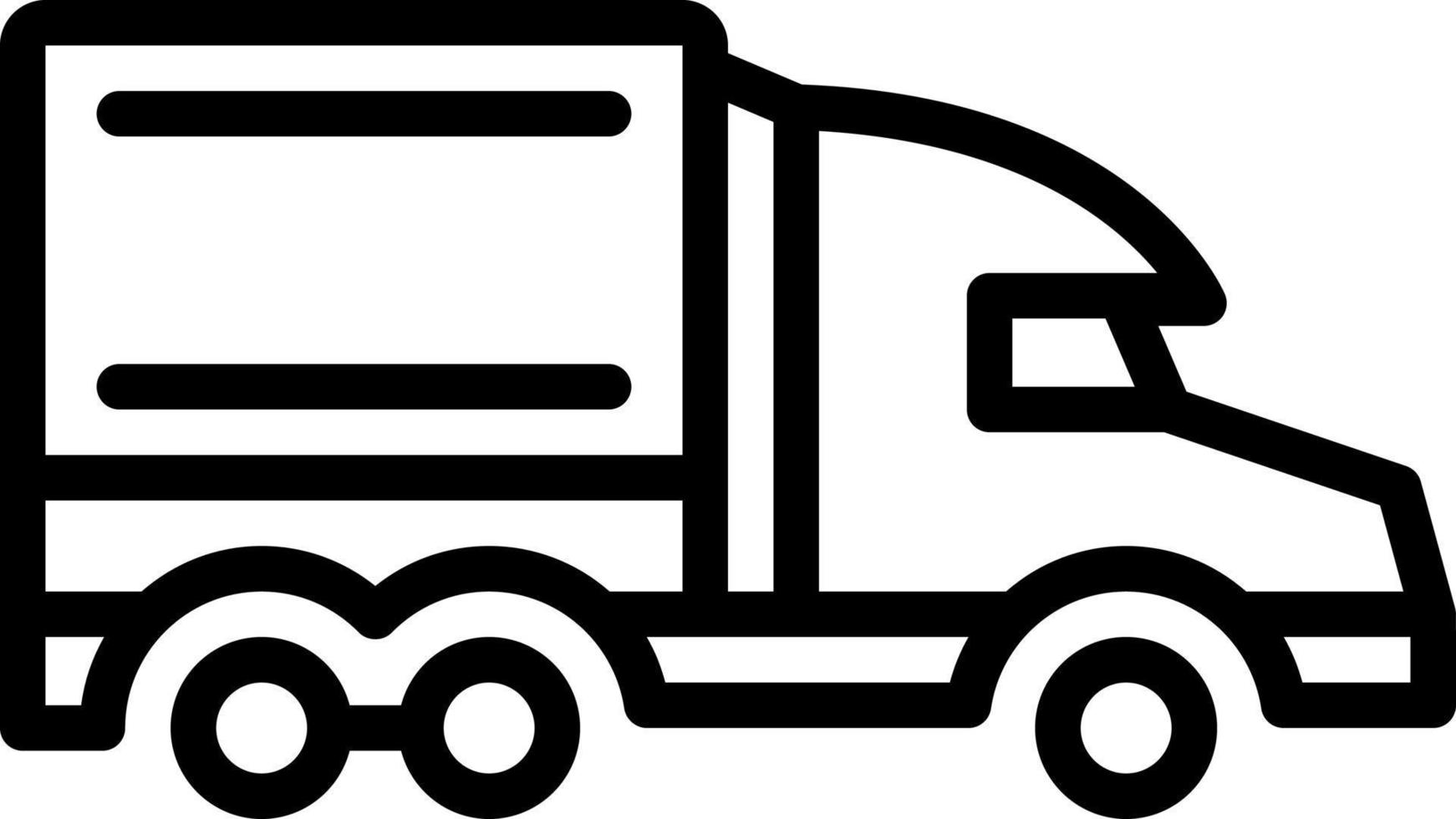line icon for semi vector