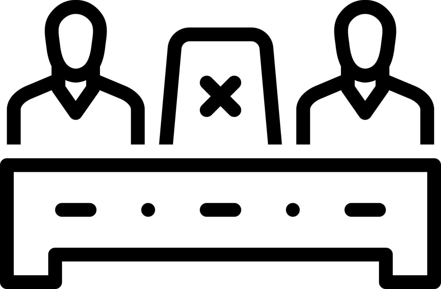 line icon for absence vector