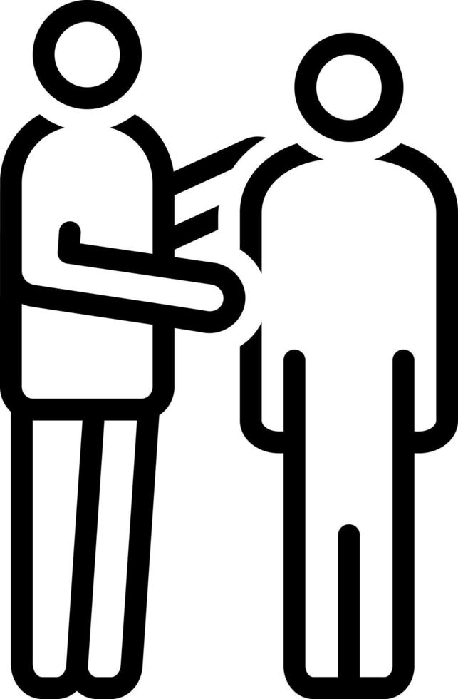 line icon for introduce vector