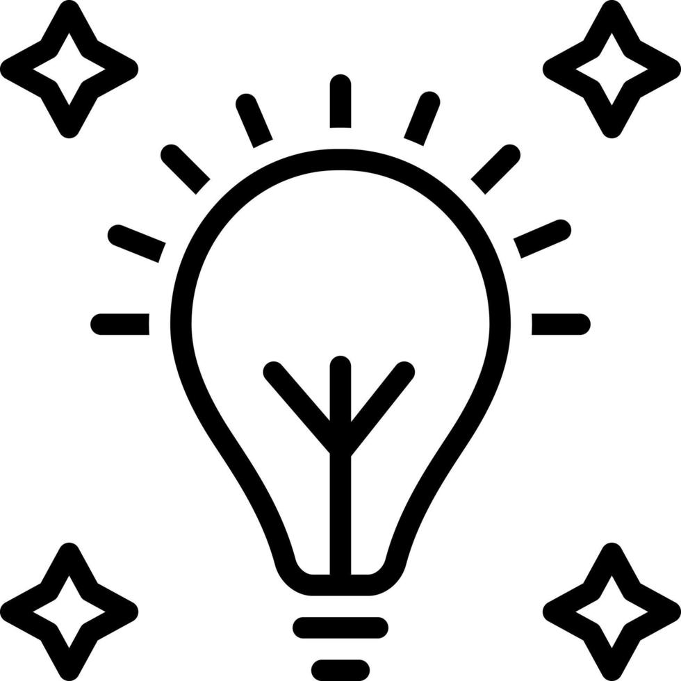 line icon for glow vector