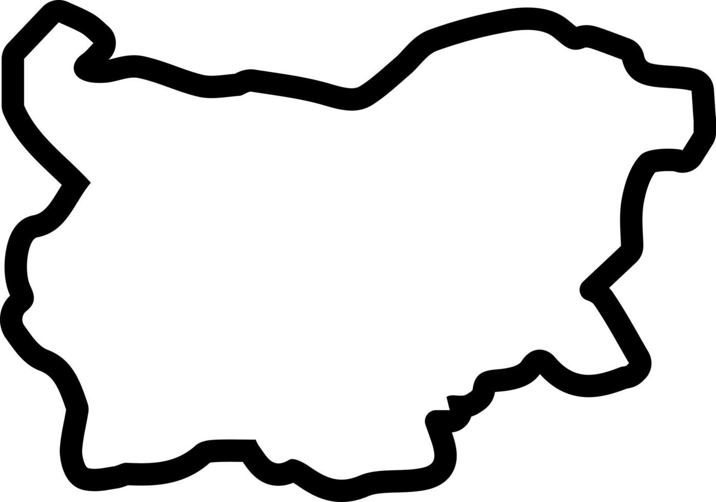 line icon for bulgaria vector