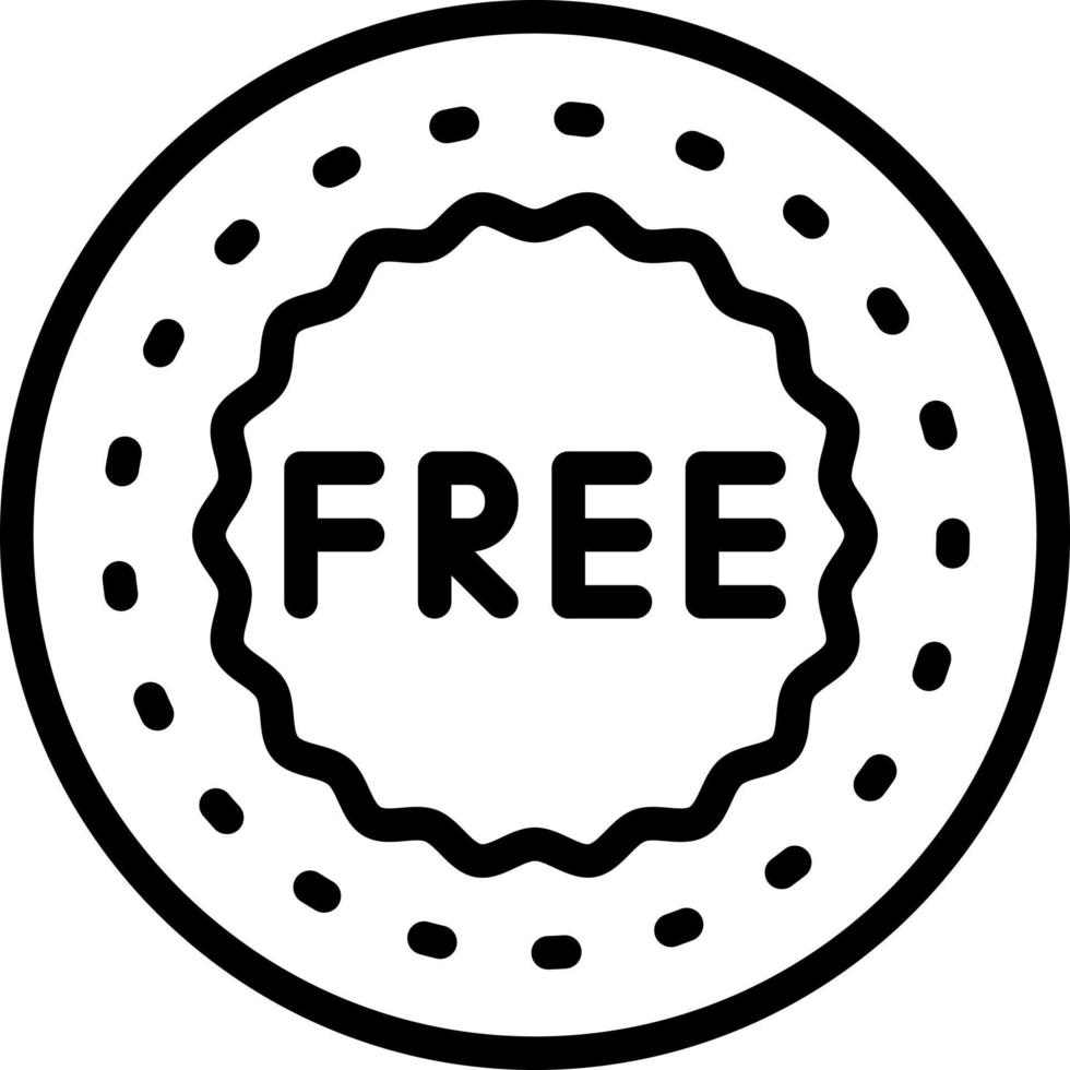 line icon for free vector