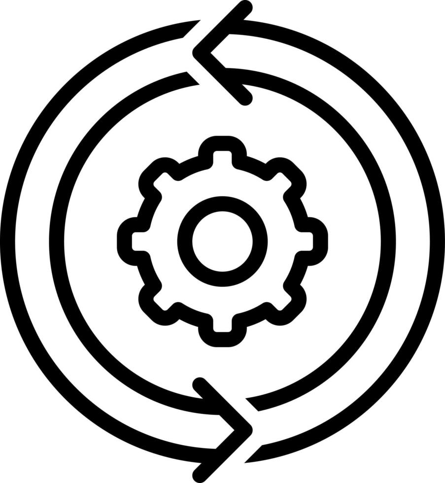 line icon for continuous vector