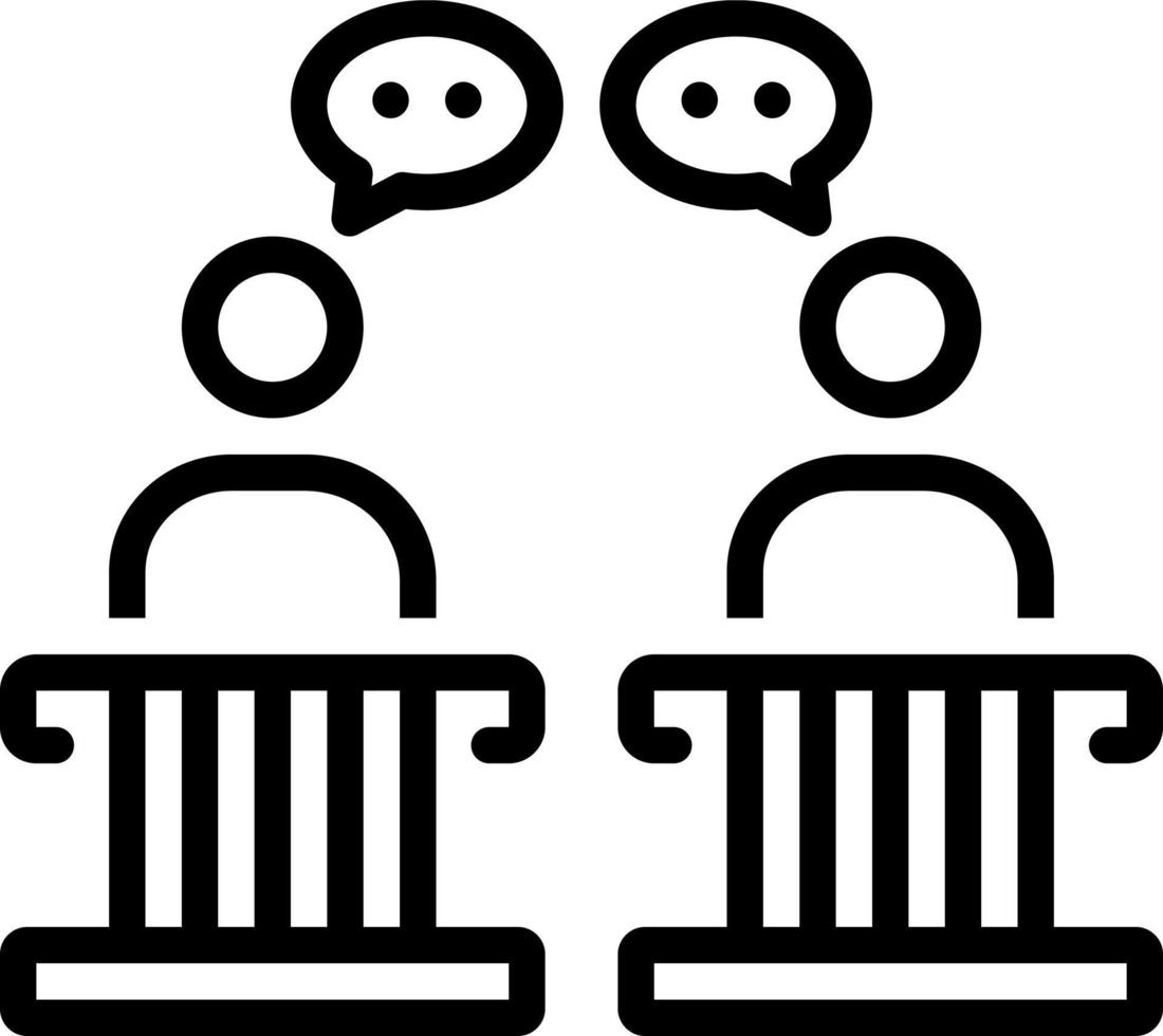line icon for disputes vector