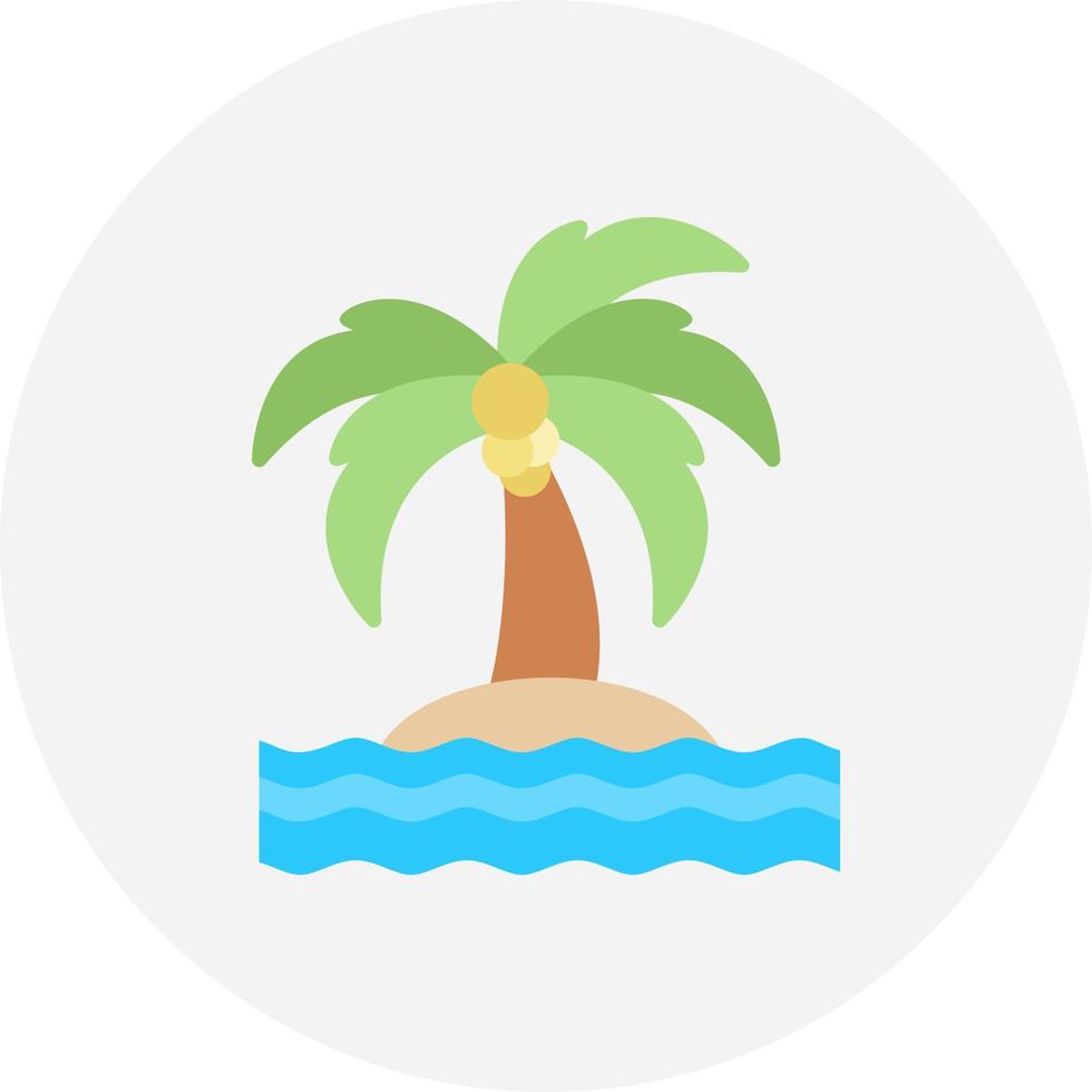 diseño de icono creativo de isla vector