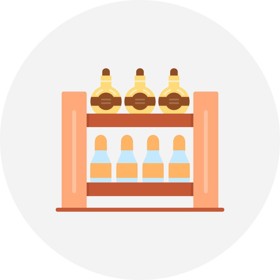 Bottle Rack Creative Icon Design vector