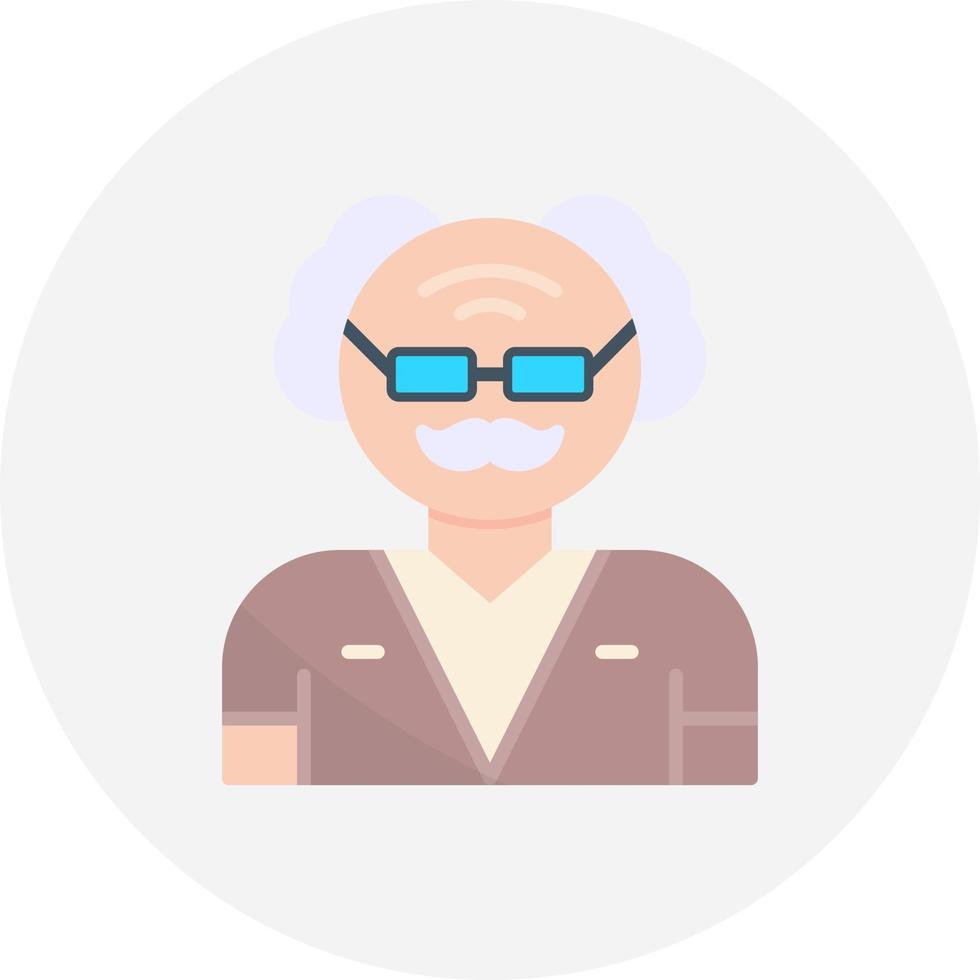 Old Man Creative Icon Design vector
