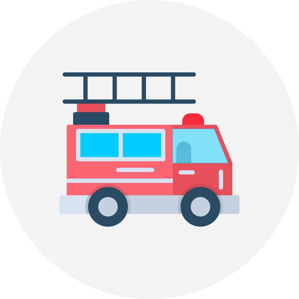 Fire Truck Creative Icon Design vector