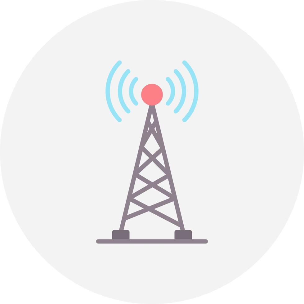 Radio Tower Creative Icon Design vector