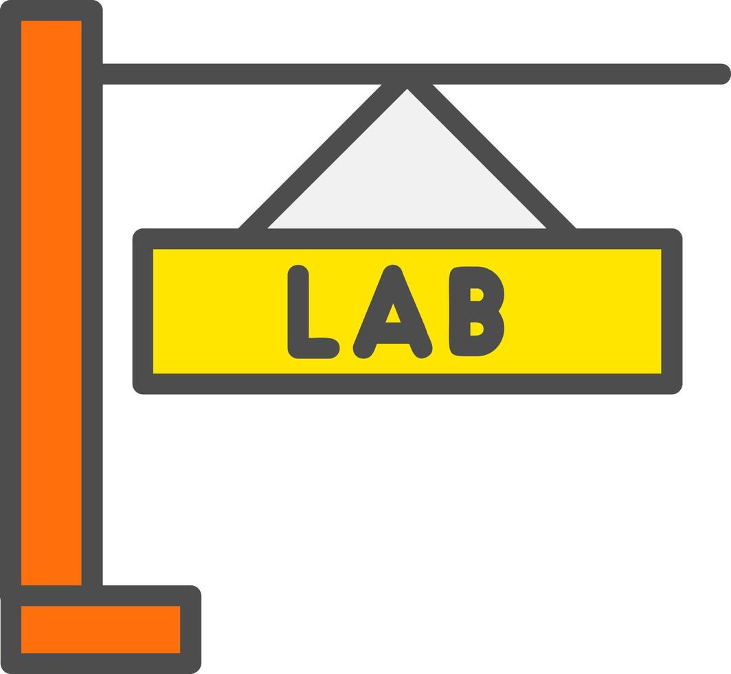 icono de vector de laboratorio