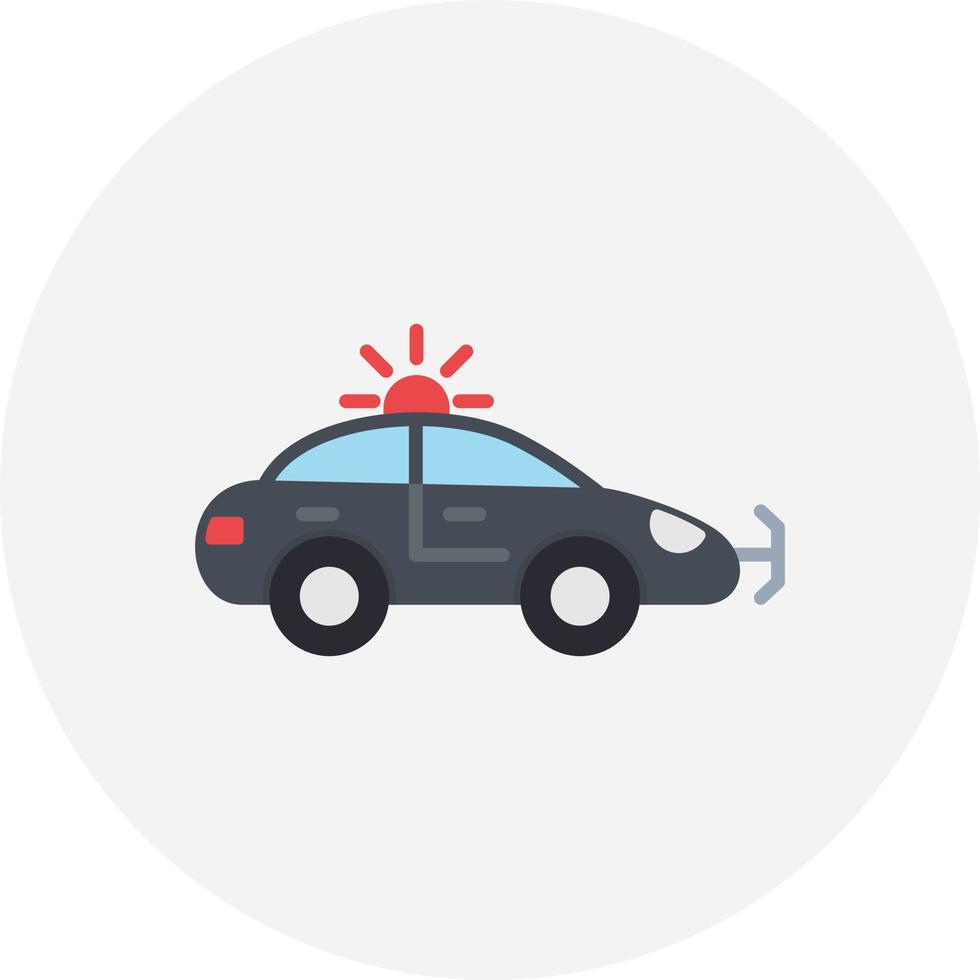 Police Car Creative Icon Design vector