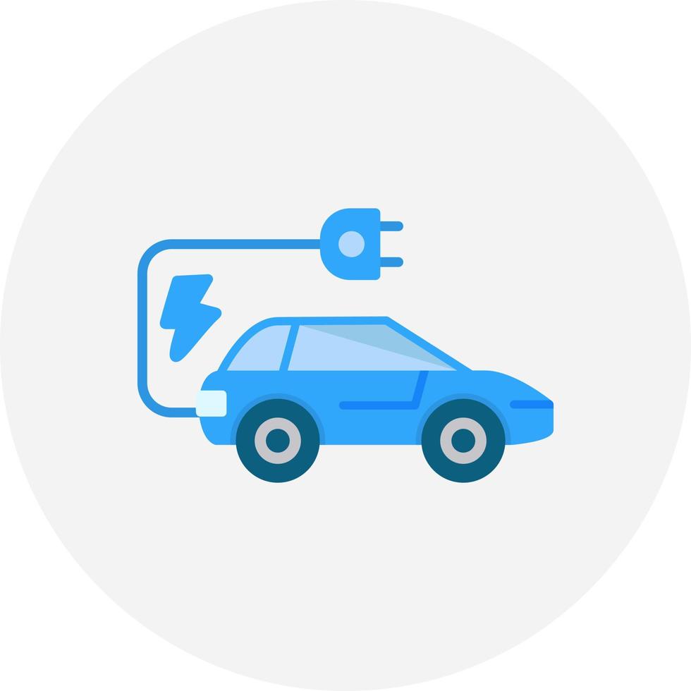 Electric Car Creative Icon Design vector