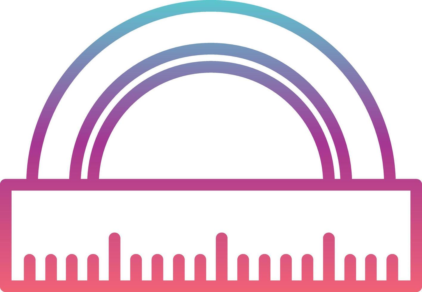 Protractor Vector Icon