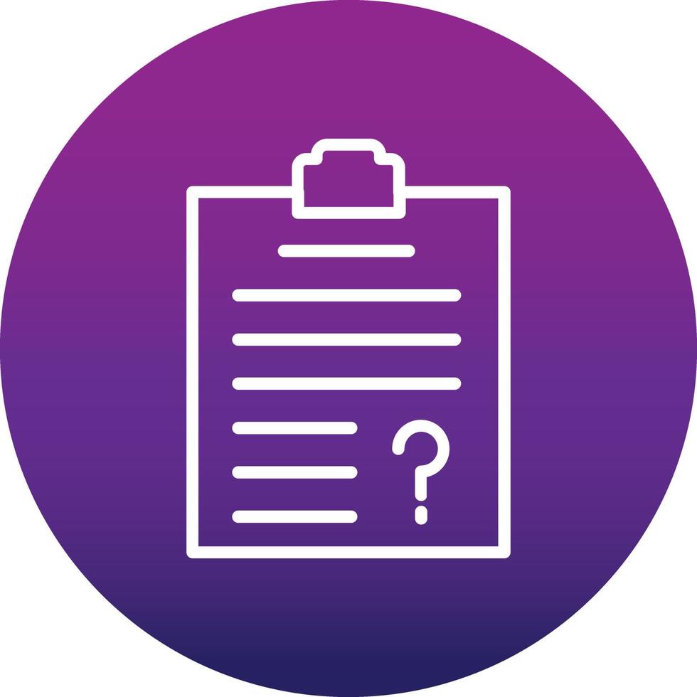 Questionnaire  Icon Design vector