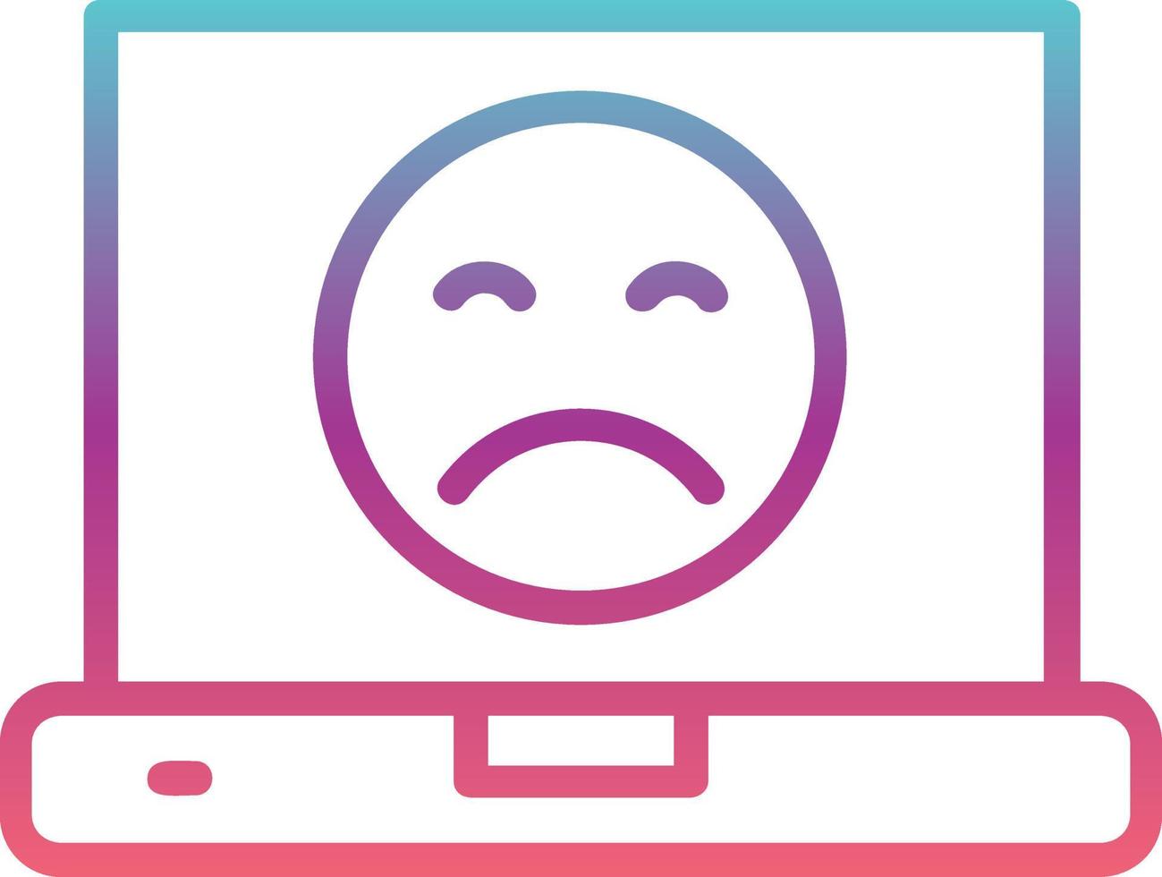Sad Face Icon Design vector