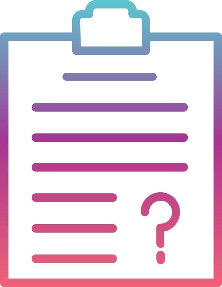 Questionnaire  Icon Design vector