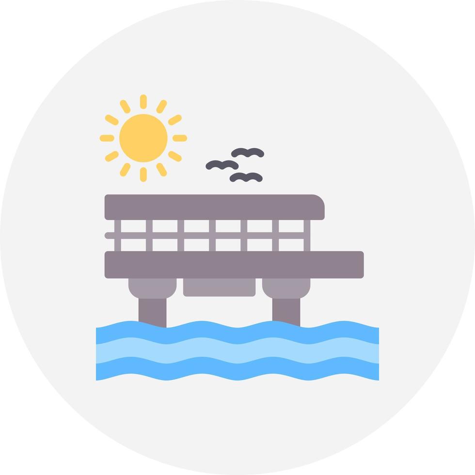 Pier Creative Icon Design vector