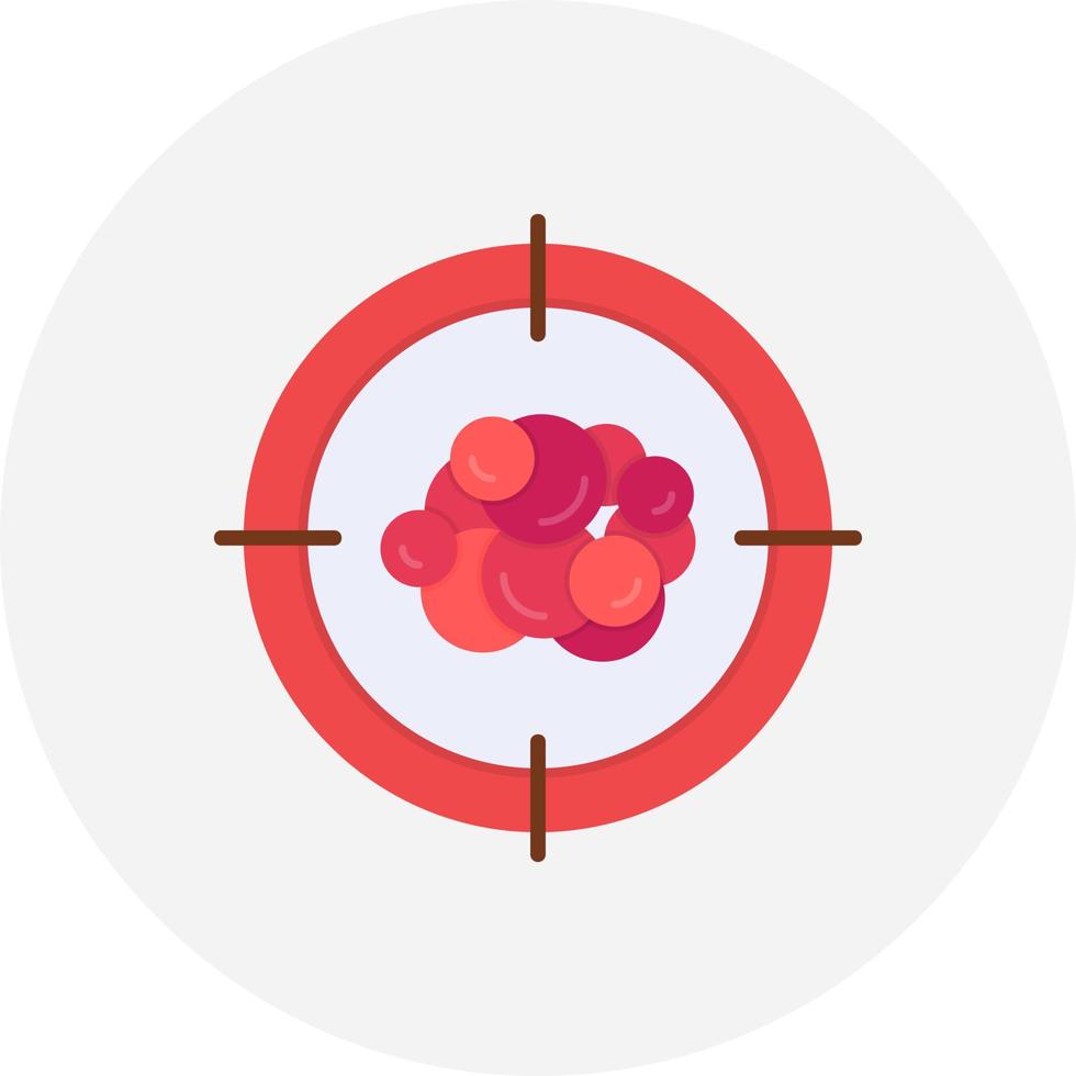 Cancer Target Creative Icon Design vector