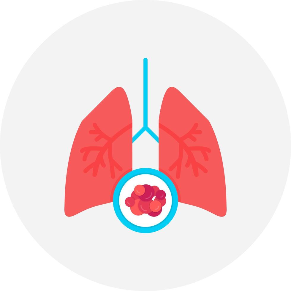 Lung Cancer Creative Icon Design vector