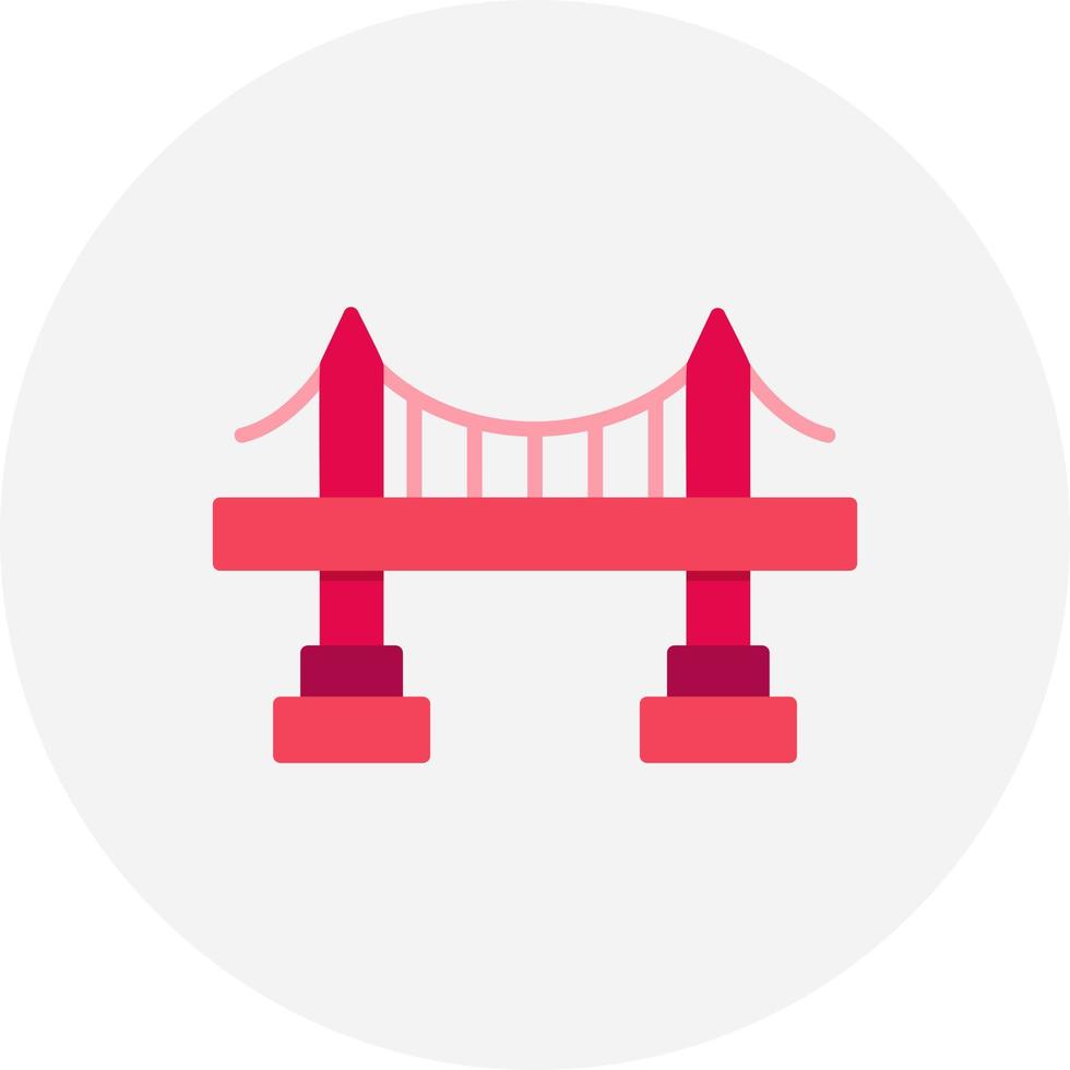 diseño de icono creativo de puente vector