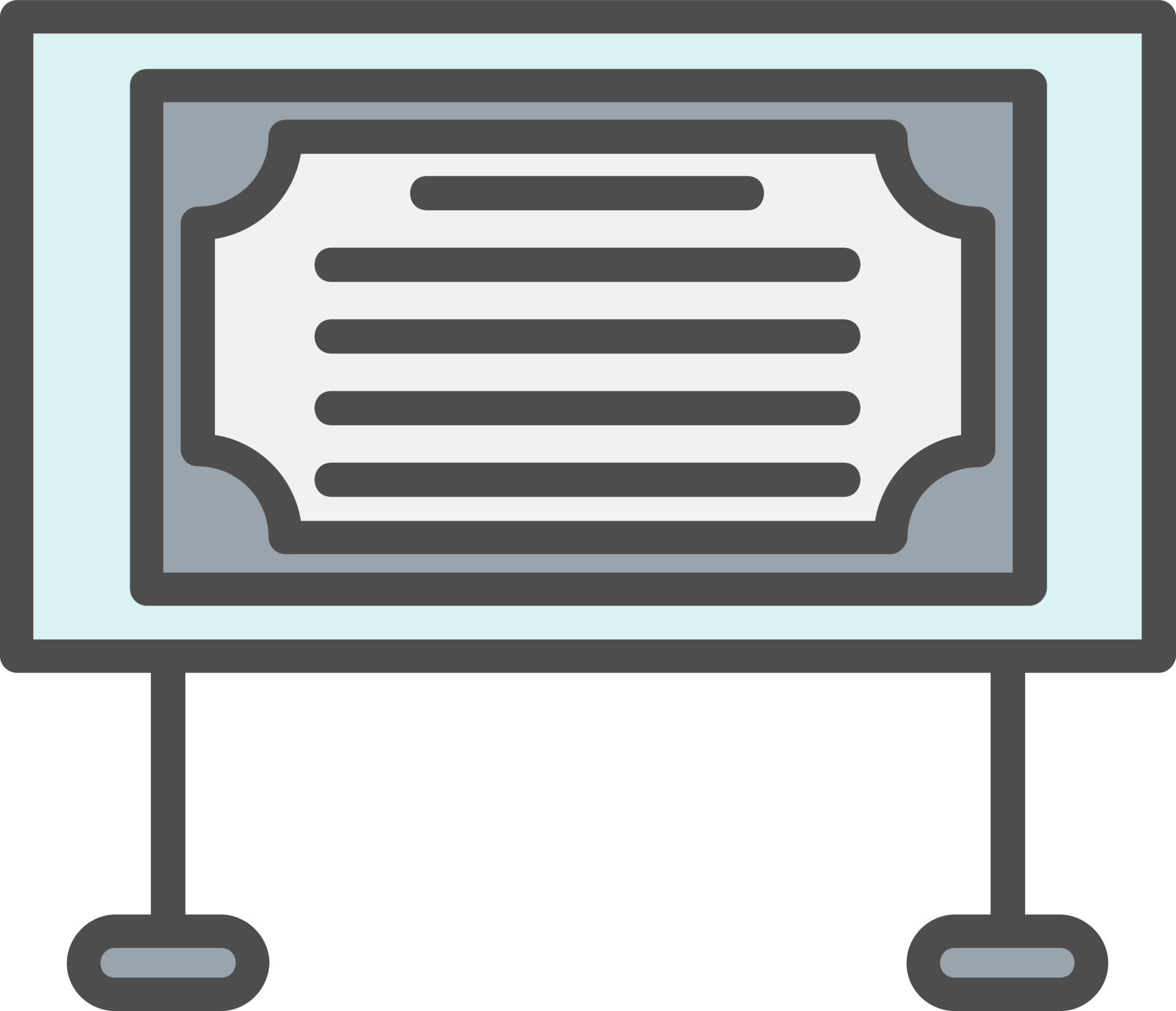 Bulletin Board Vector Icon 15539455 Vector Art at Vecteezy