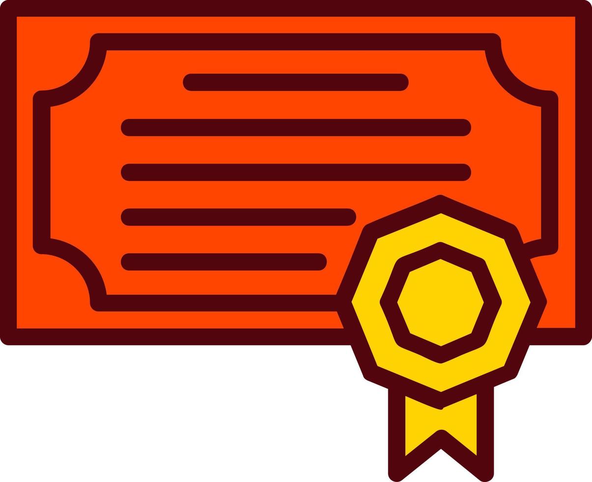 icono de vector de certificado