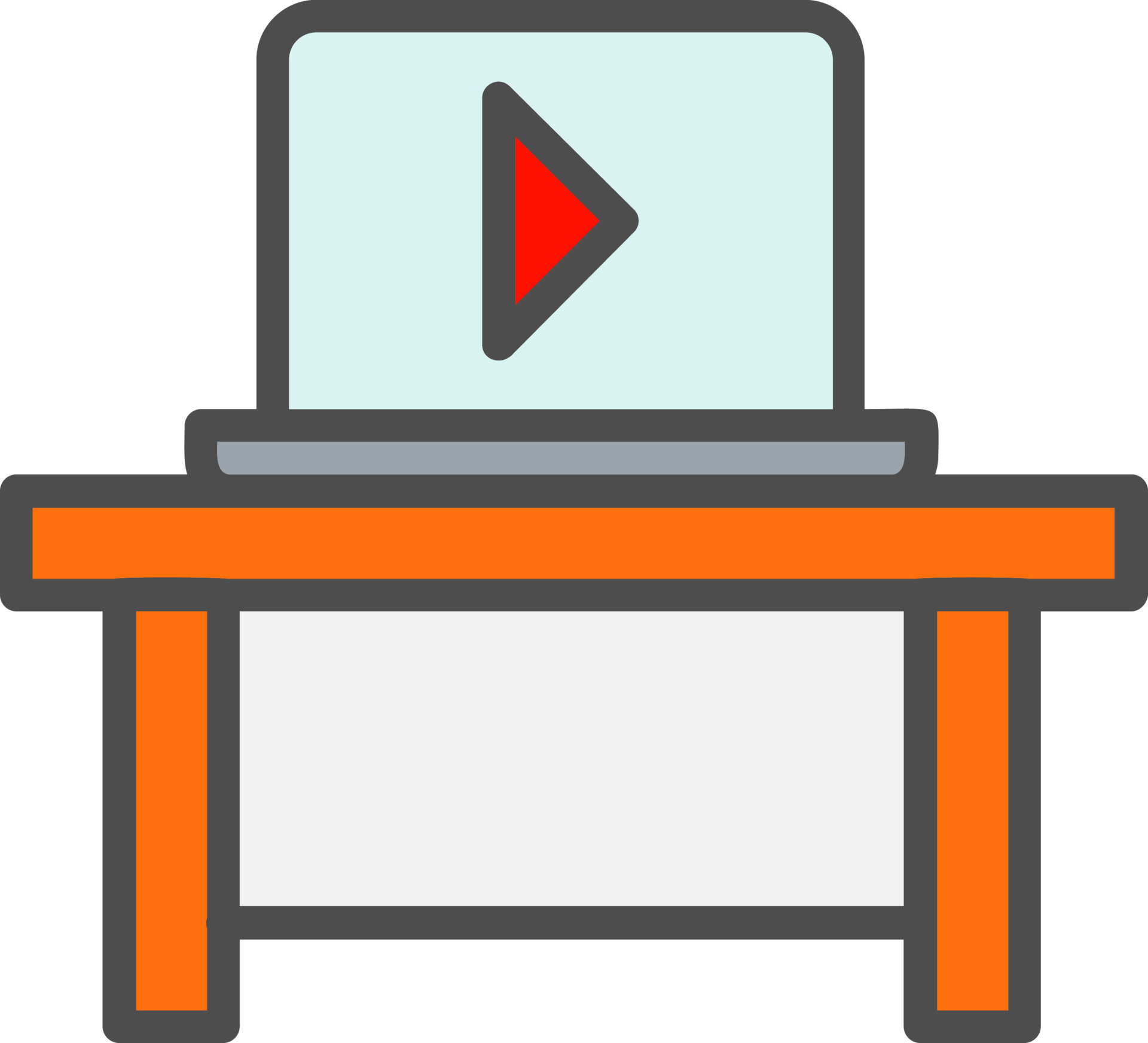 Computer Table Vector Icon 15539508 Vector Art at Vecteezy