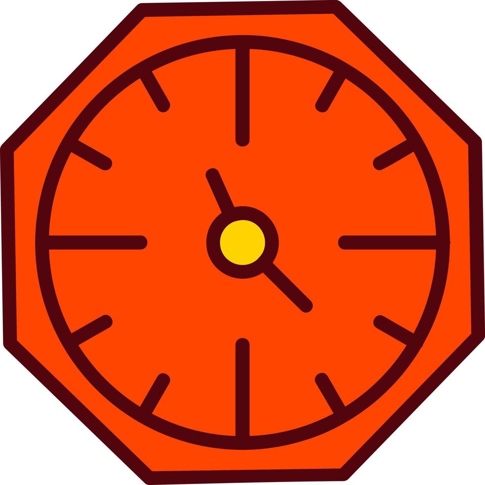 icono de vector de reloj de pared