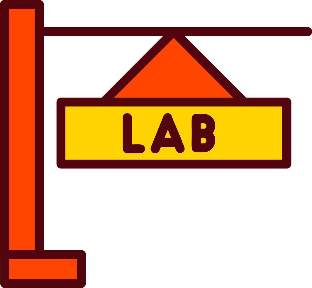 icono de vector de laboratorio