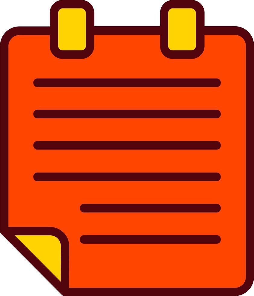 Notepad Vector Icon 15539539 Vector Art at Vecteezy