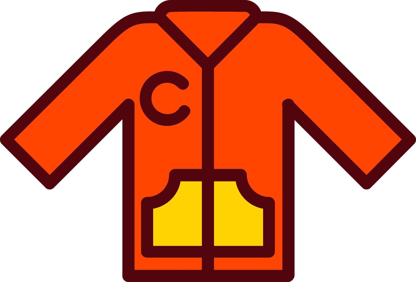 icono de vector de chaqueta