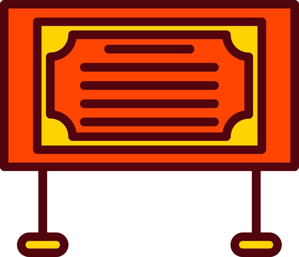 Bulletin Board Vector Icon