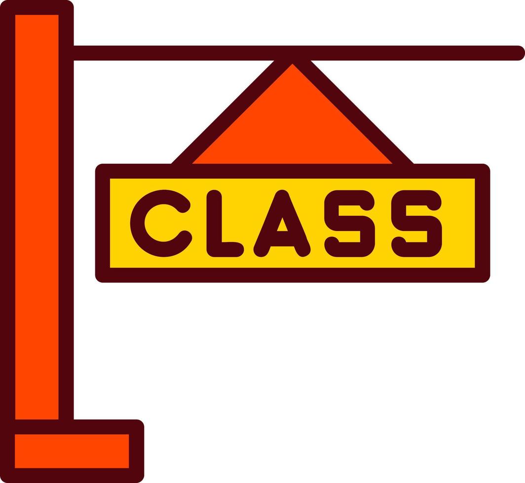 icono de vector de clase