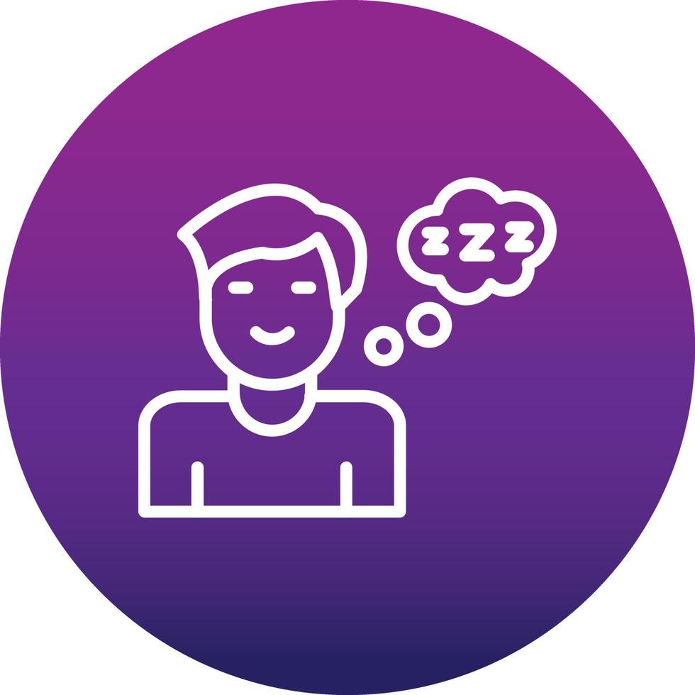 Sleeping Vector Icon Design