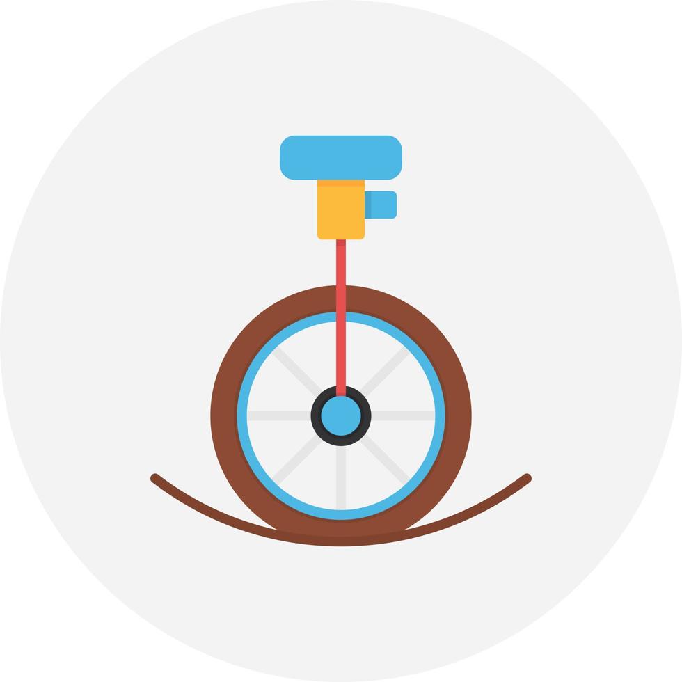 Unicycle Performance Creative Icon Design vector