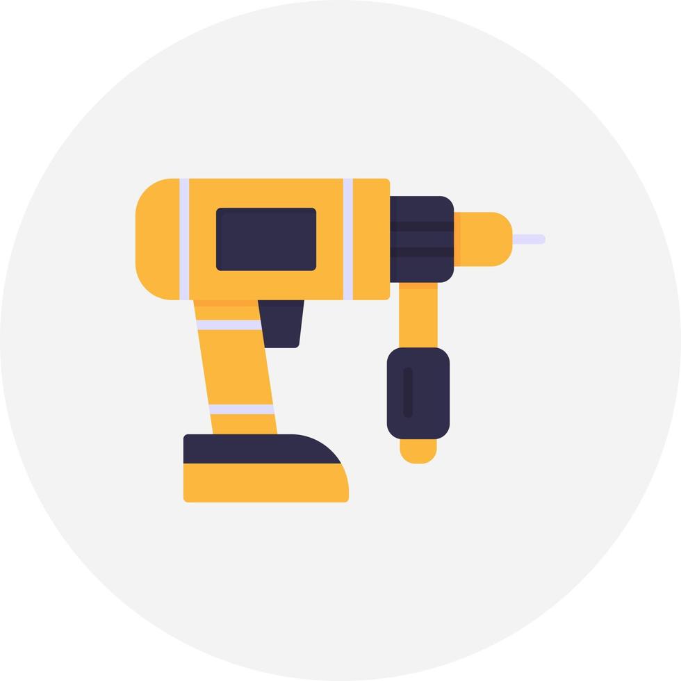 Drilling Machine Creative Icon Design vector