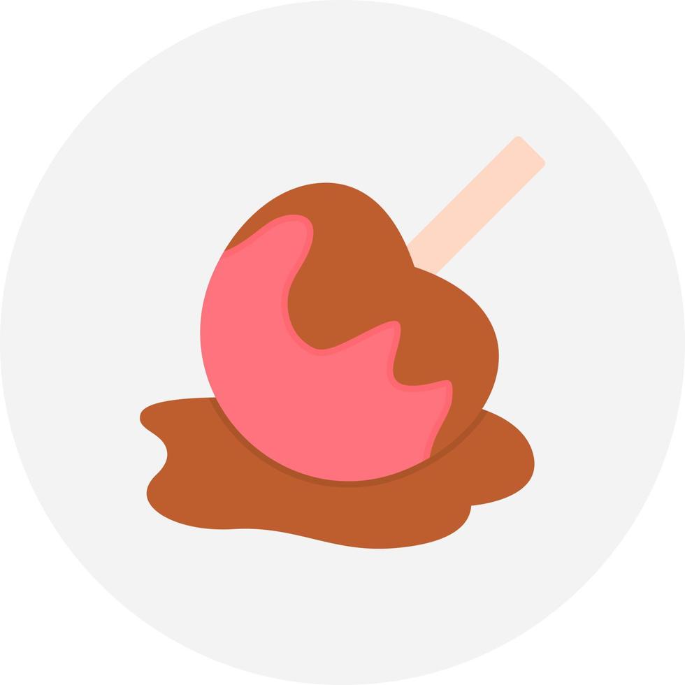 Caramel Apple Creative Icon Design vector