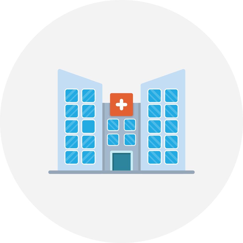 diseño de icono creativo de propiedad de hospital vector