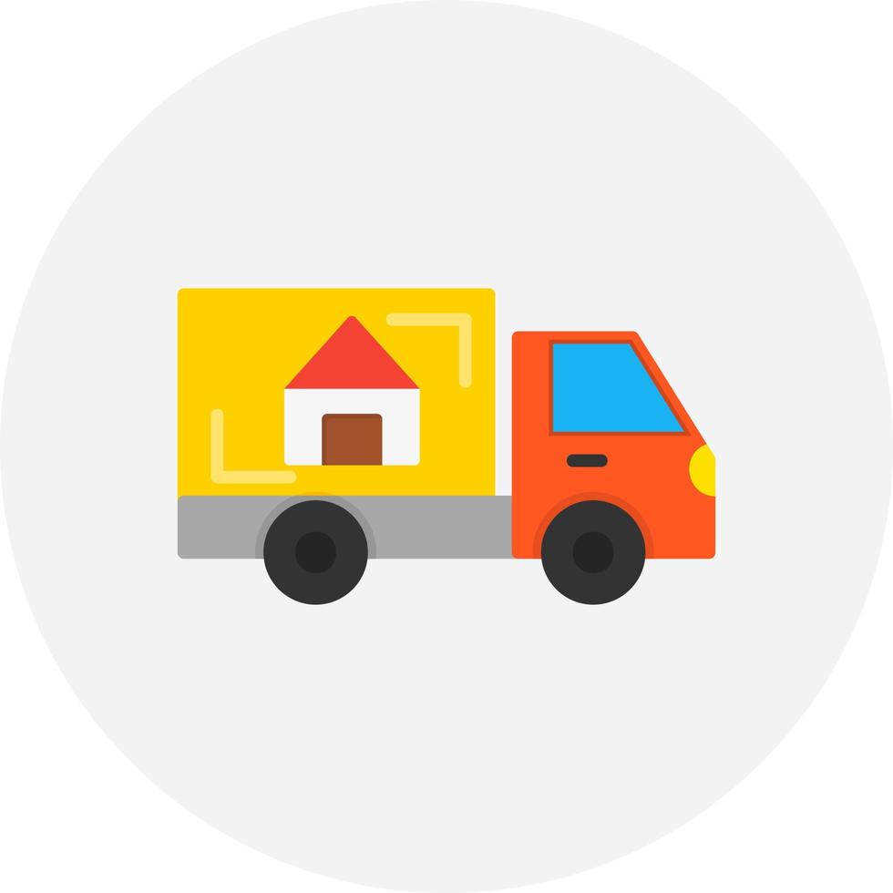 Moving Truck Creative Icon Design vector