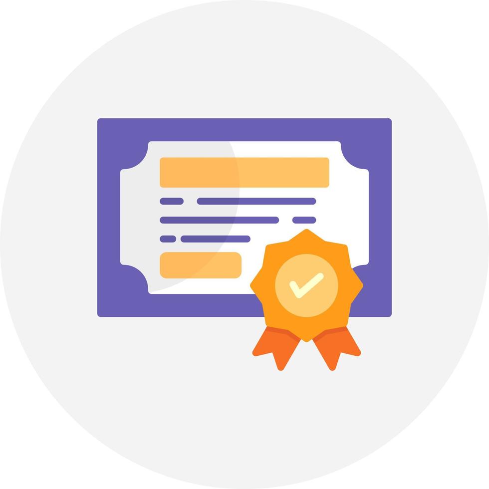 Certification Creative Icon Design vector
