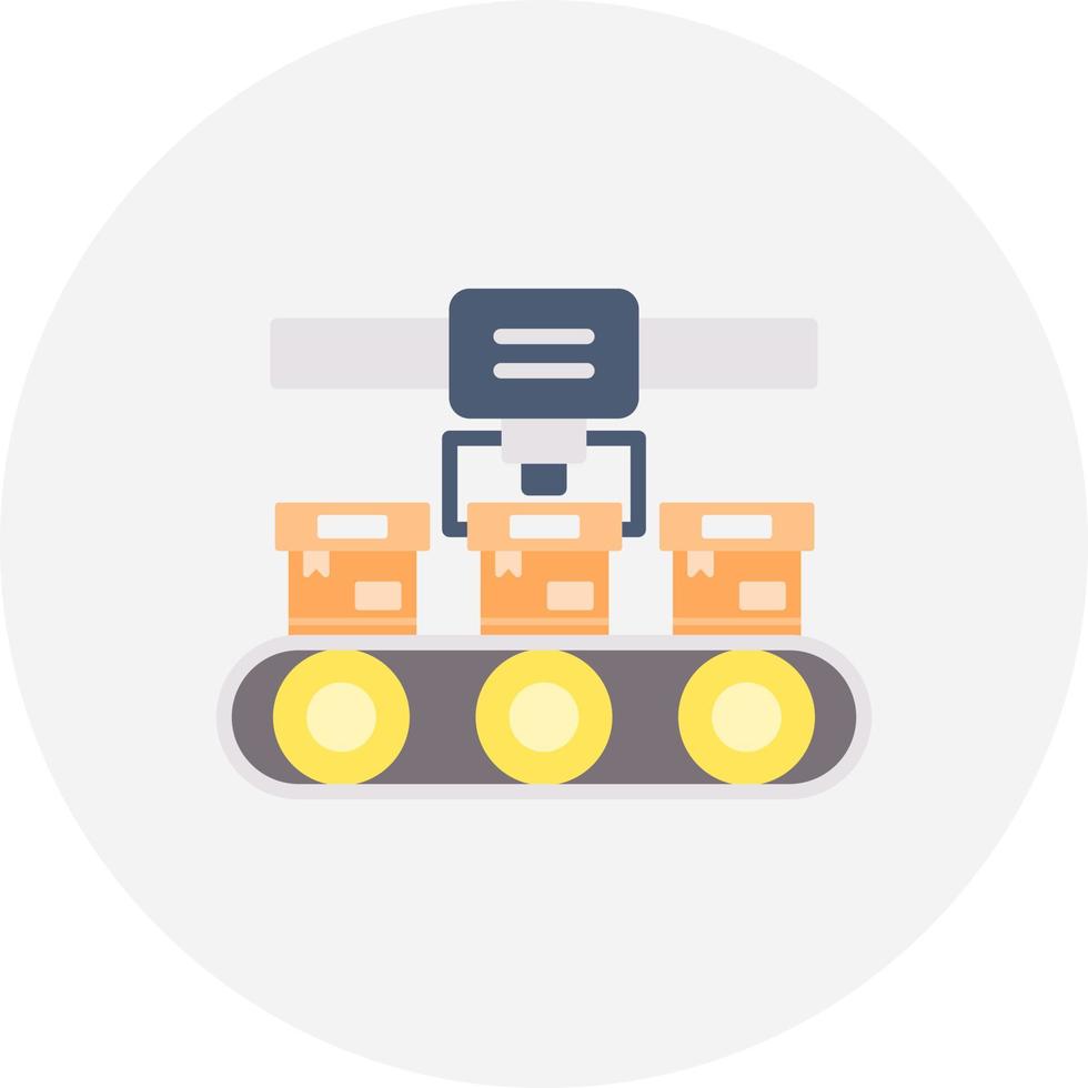 Conveyor Belt Creative Icon Design vector