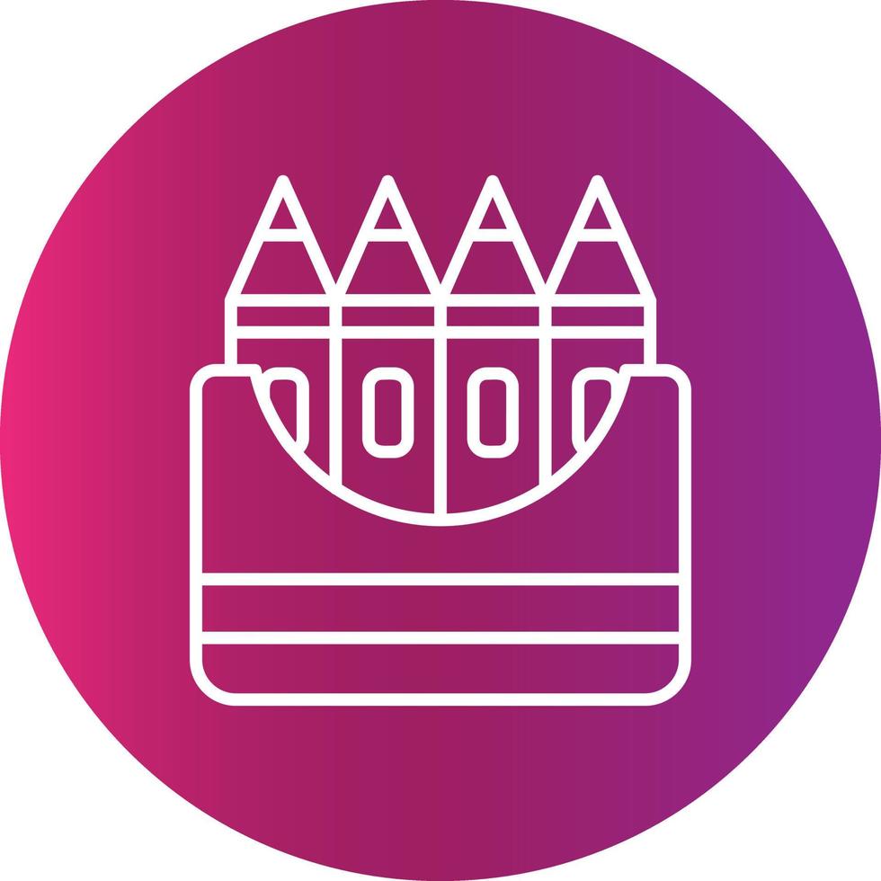 Crayons Creative Icon Design vector